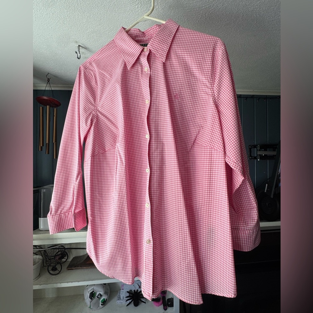 Ralph Lauren Pink Checkered Shirt